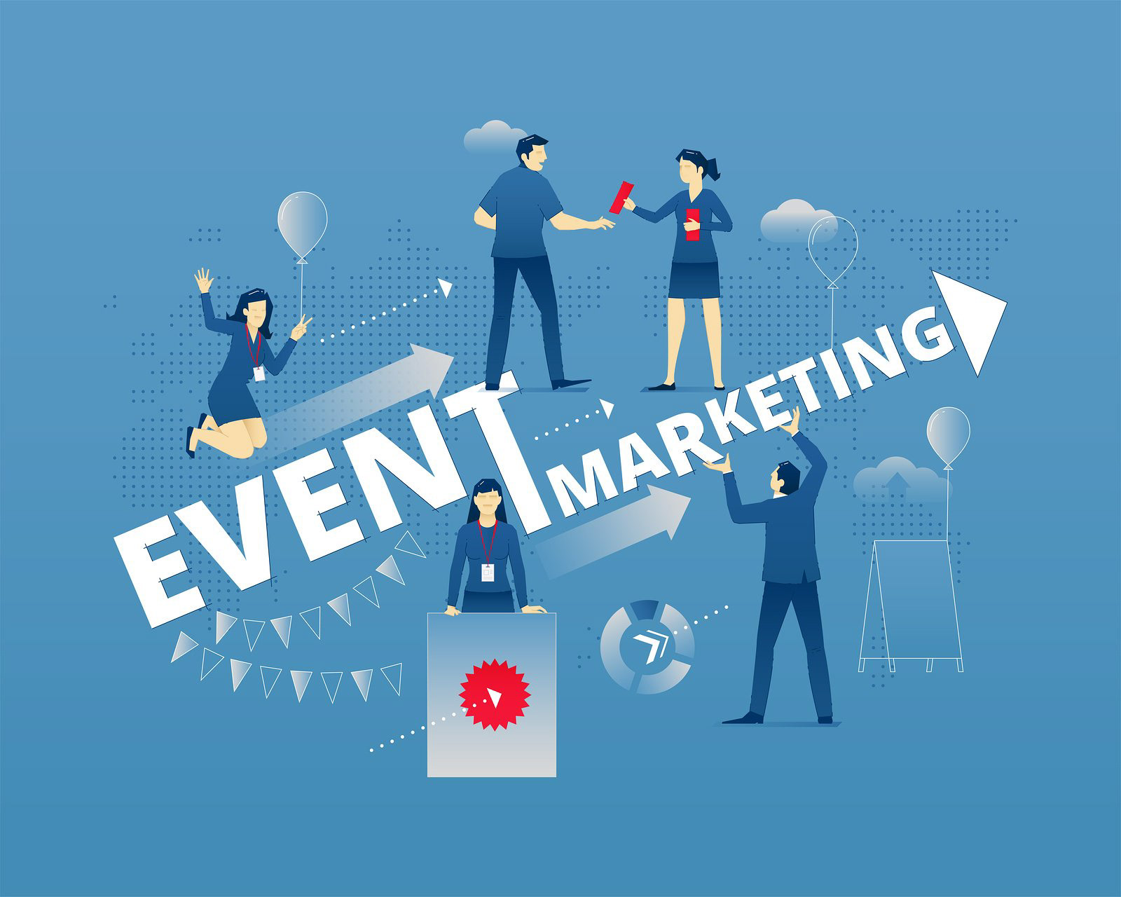 Event marketing: Organizing and conducting events to interact with customers and partners